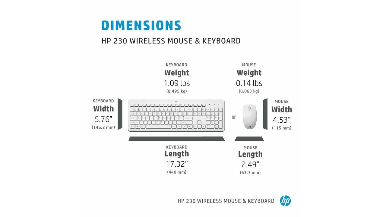 HP 230 Wireless Mouse and Keyboard Combo
